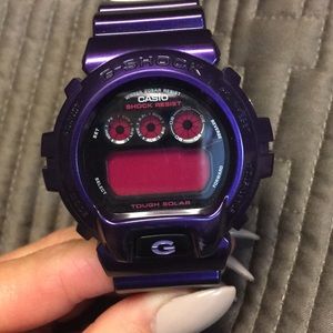Metallic purple g-shock watch